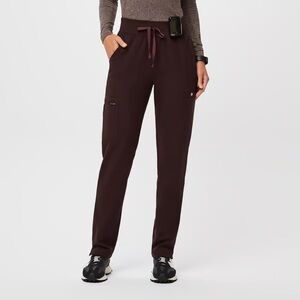 Figs Espresso HW Yola Skinny Scrub Pants (L)